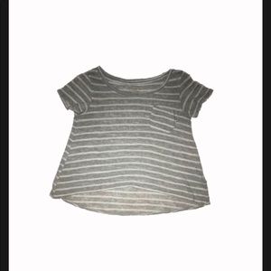 Stripped cropped flowy Abercrombie kids T-shirt.